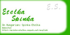 etelka spinka business card